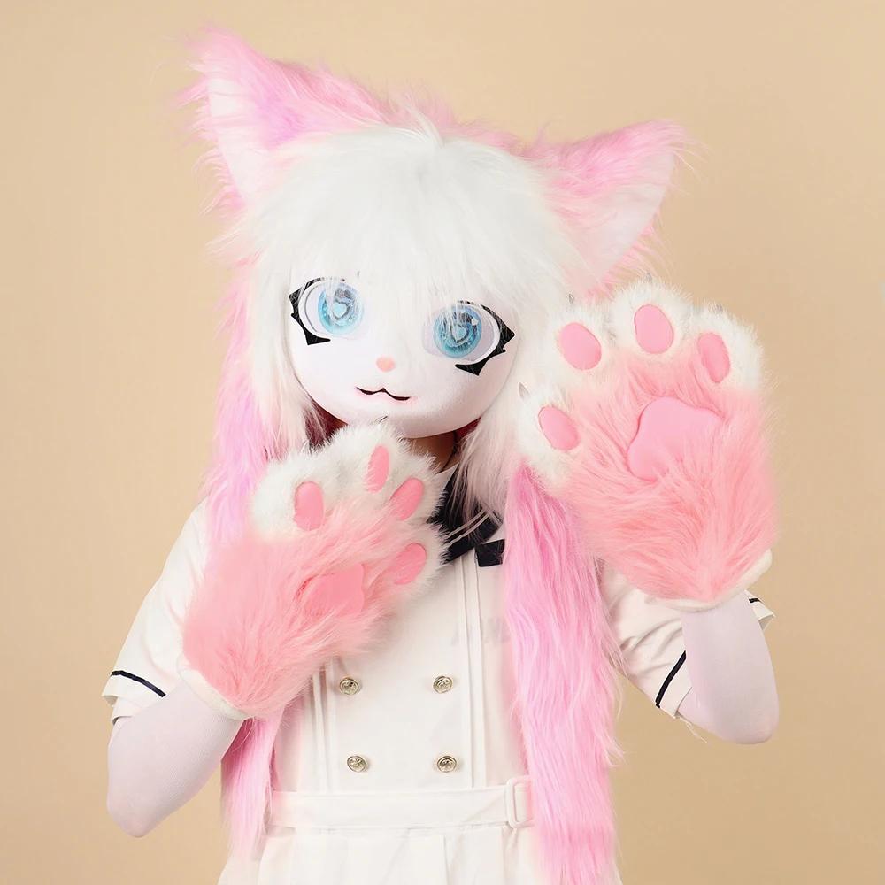 Halloween Fursuit Kigurumi Beast Head Mask Cosplay Animal Cat Anime Lolita Kig Skull Helmet Carnival Party Costume Prop Gifts