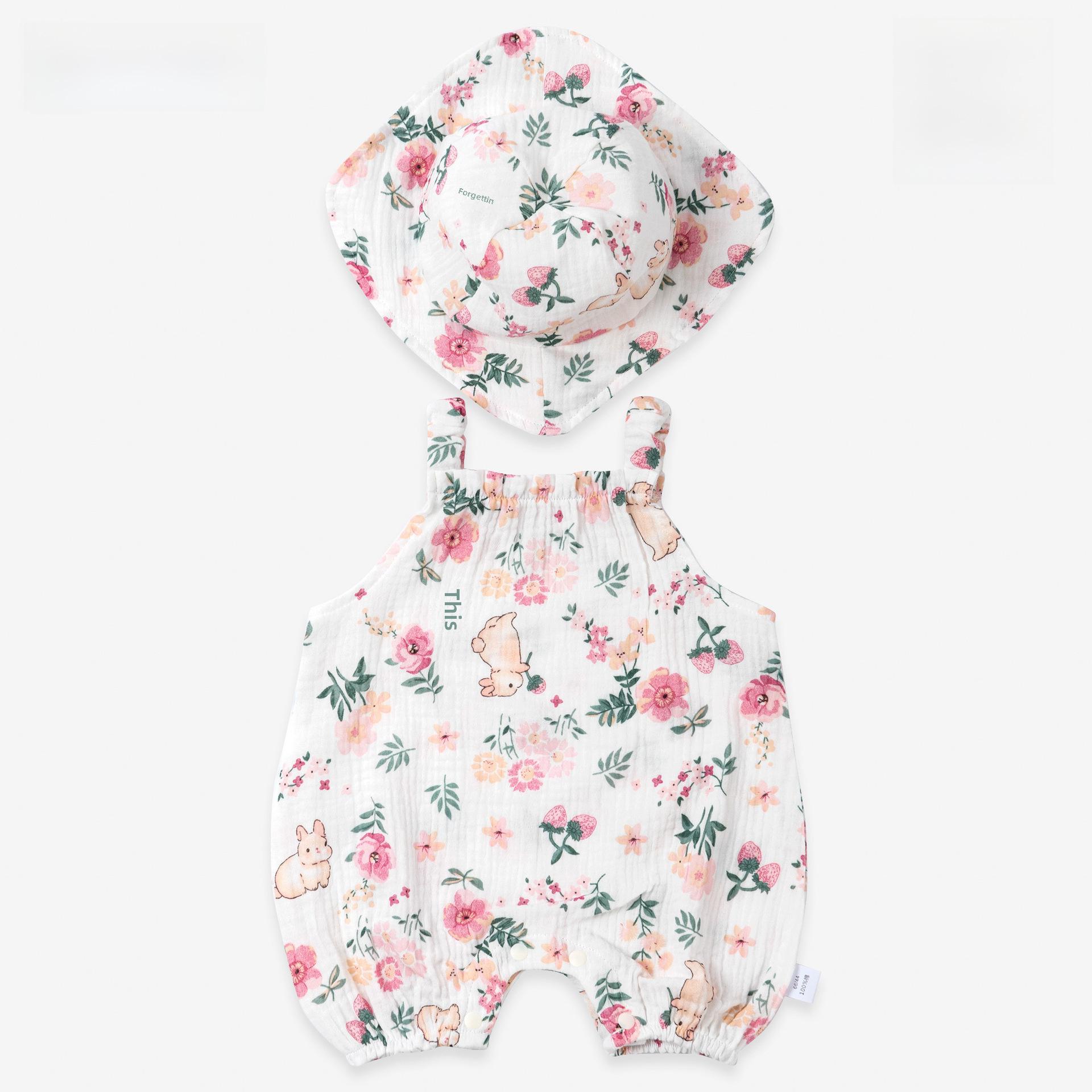 

Летняя одежда для новорожденных: Комбинезоны без рукавов и жилеты из марли для мальчиков и девочек 73 cm