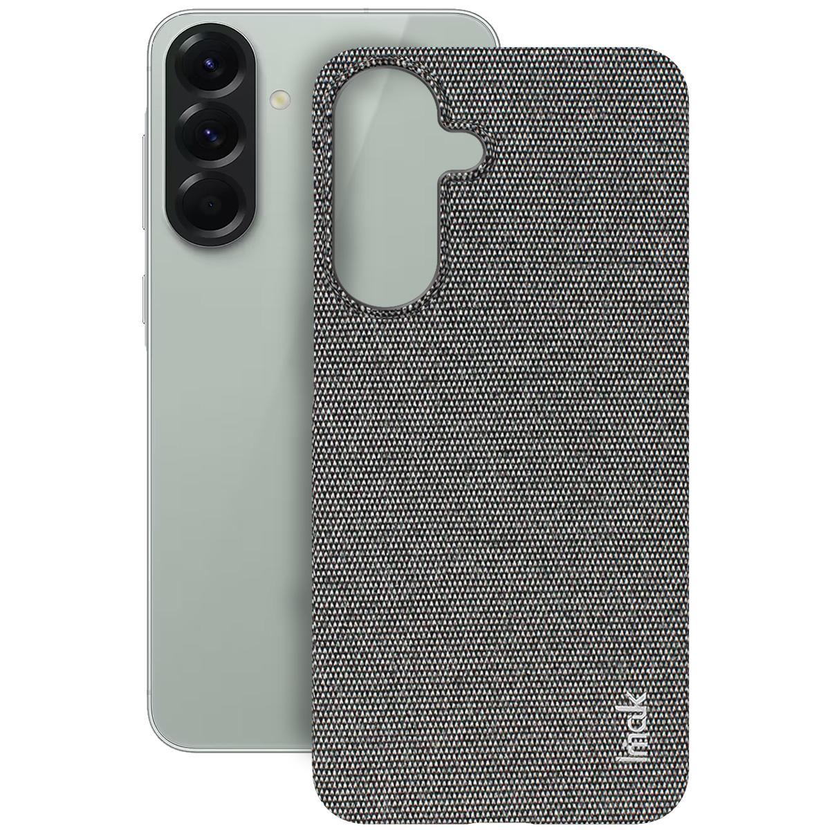 

For Samsung Galaxy A37 A57 5G Phone Case IMAK Ruiyi Series Fabric Case Samsung Galaxy A57 5G темно-сірий