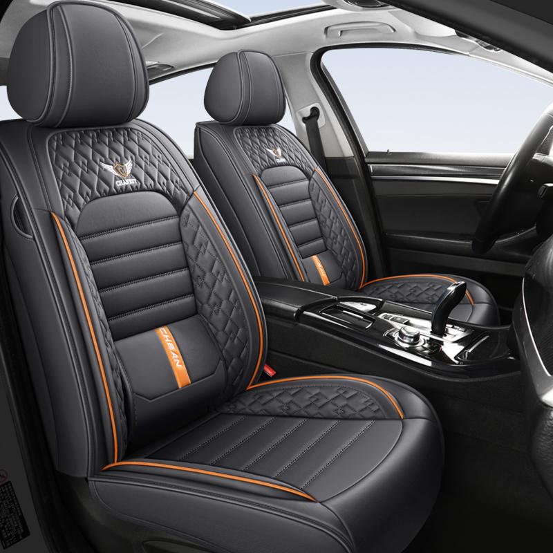 1PC Car Seat Covers with Built-in Lumbar Support - Full-Wrap Design, All-Season Comfort & Durability for Most Sedans & SUVs