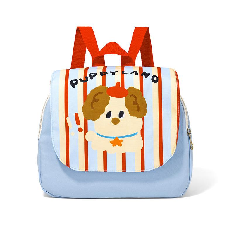 

School bag, hat, puppy light and versatile girls backpack large capacity high value love mommy bag синий