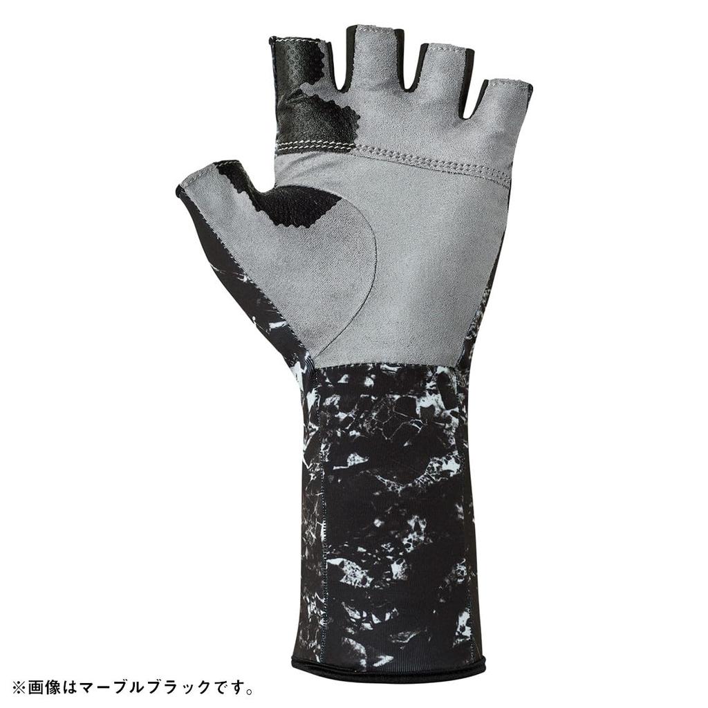 Daiwa Real Fit Glove II Marble Medium 25DG-6625 White,