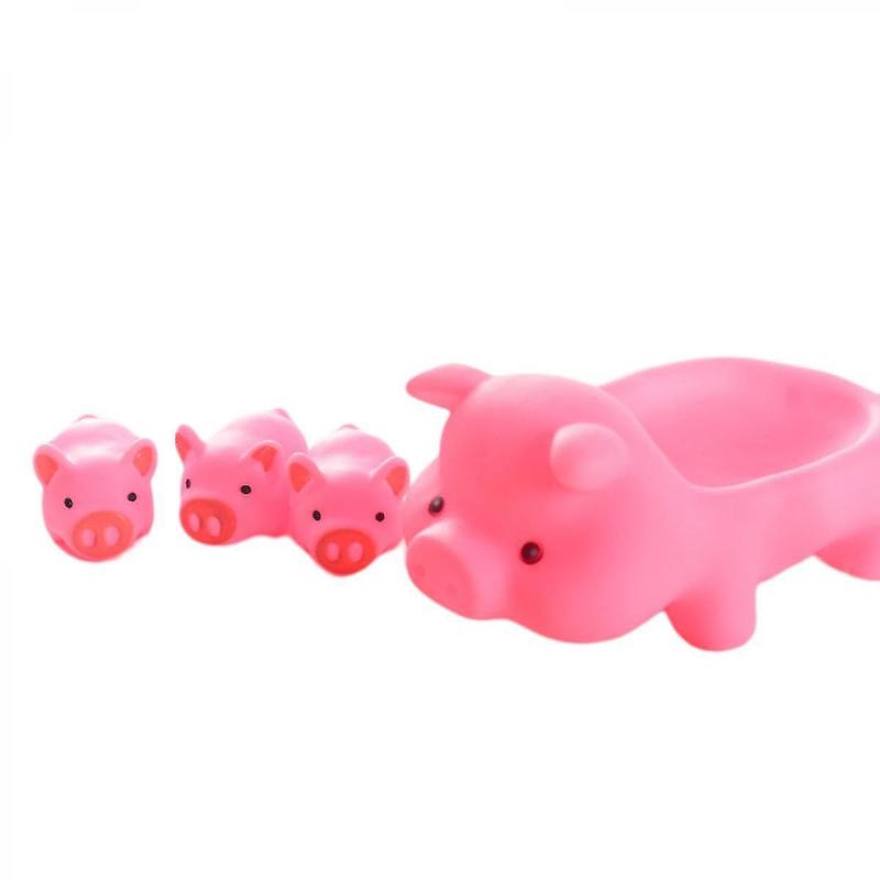 Shxx 4pcs Squeezing Stress Ball Squishy Stress Ball Food Dough Hand Relief Toys Ball Simulation Pig Animal Shaped Fidget Rebound Toy