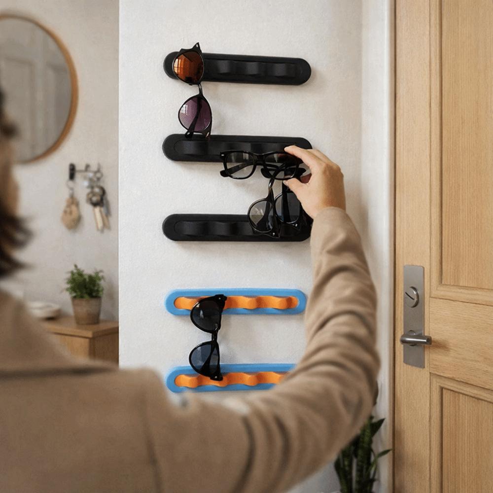 Space Saving Eyeglass Storage Rack Wall Mounted Glasses Display Rack Sunglasses Shelf  Decoration