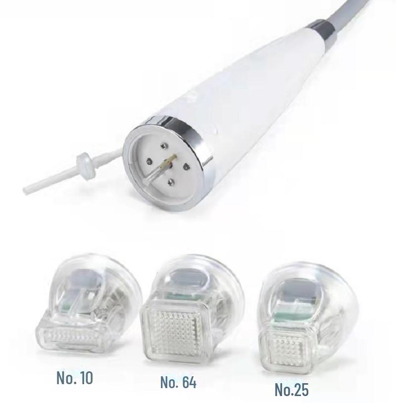 Gold Microcrystal RF Instrument for Acne Removal & Skin Rejuvenation with Microneedle Consumables - 64, 25, 10 Square Crystals
