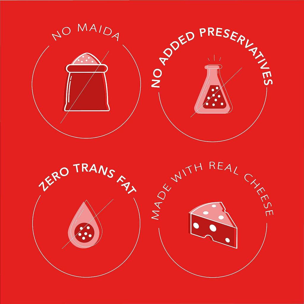 MOM - Mahlzeit des Augenblicks Käse-Peri-Peri-Pasta 74 g (3er-Pack) Fertig für den Verzehr