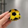 Resin Hair Clip Hairpin for Girl, Football Themed Clip, Large Curved Medium Burr-free Long Thick Curly Hair, Strong Elastic Grip Sports Style Fan Gift