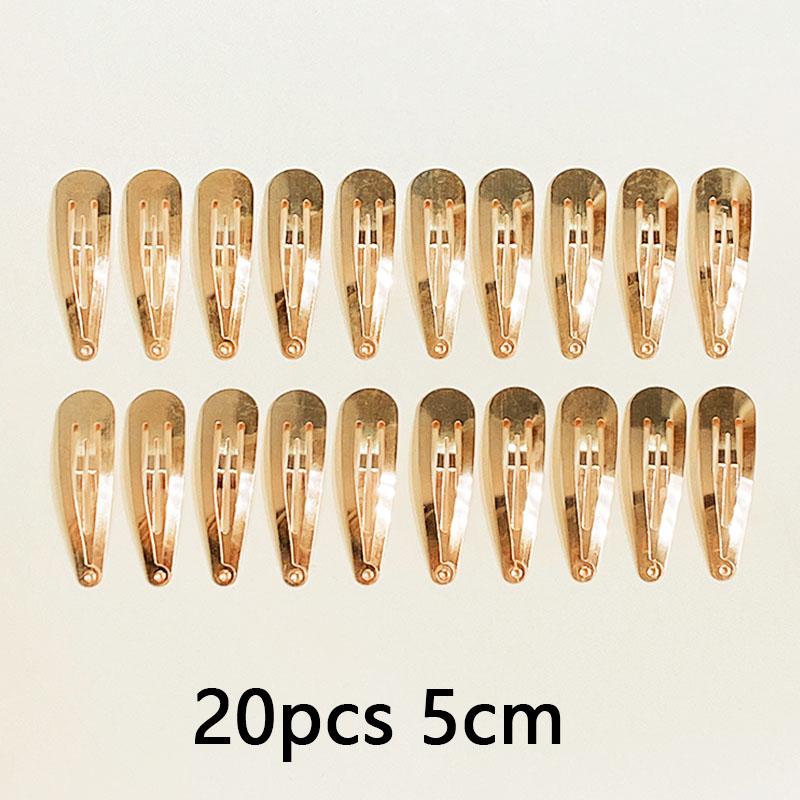 10/20/30pcs/set Women Silver Gold Black Waterdrop Shape Basic Alloy Hair Clips BB hairpins Barrettes Fashion Hair Accessories