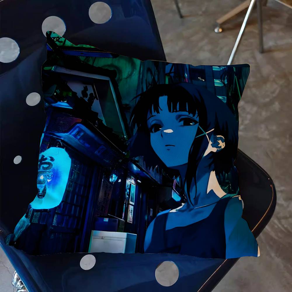 Anime Serial EExperiments Lain Pillow Cushion Cover Pillowcase Living Room Sofa Home Decor Customized