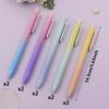 12pcs Set of Macaron Gradient Ballpoint Pens, Stylish and Fun Pens, Office Stationery Pens