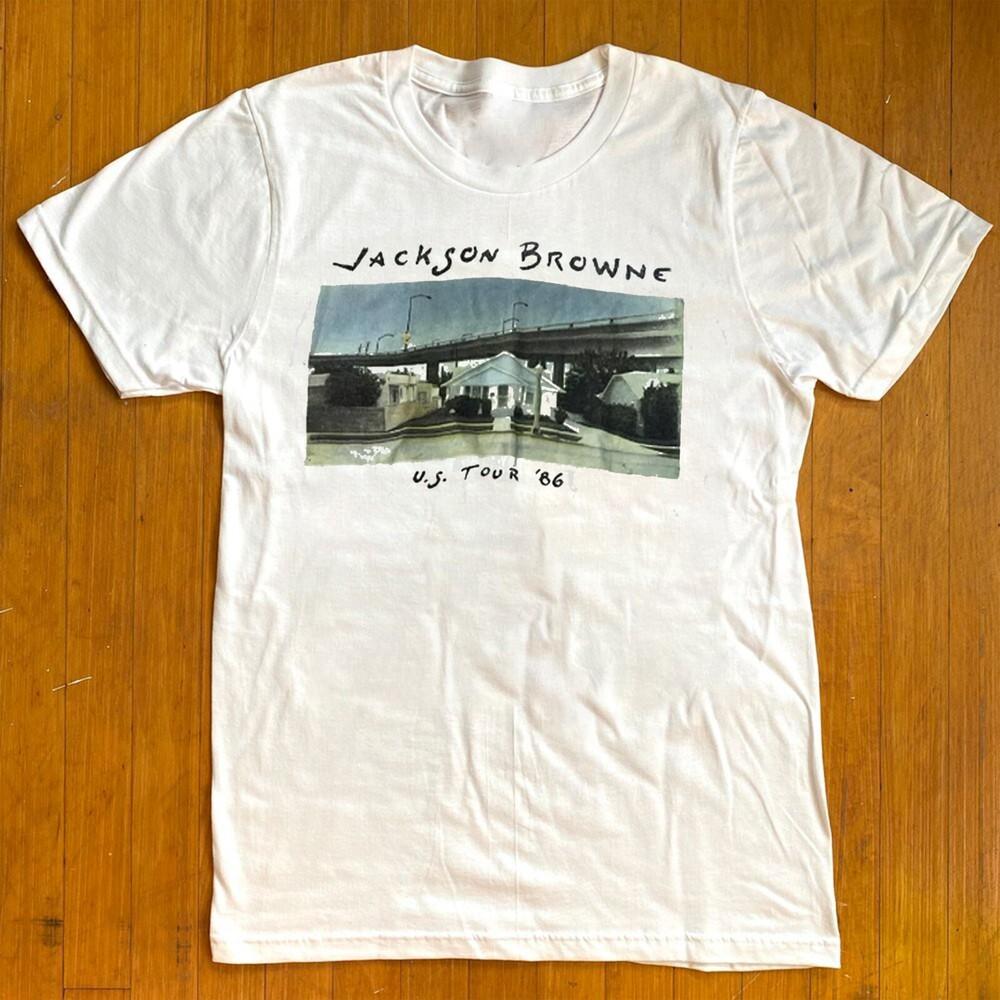 Rare JACKSON BROWNE Cotton Shirt 8D139 Unisex T-Shirt XXXXL