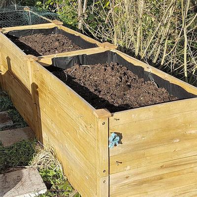 Flower Basket Liner Waterproof Breathable Wide Application Easy To Use Non-Woven Fabric Hanging Basket Window Box Liner