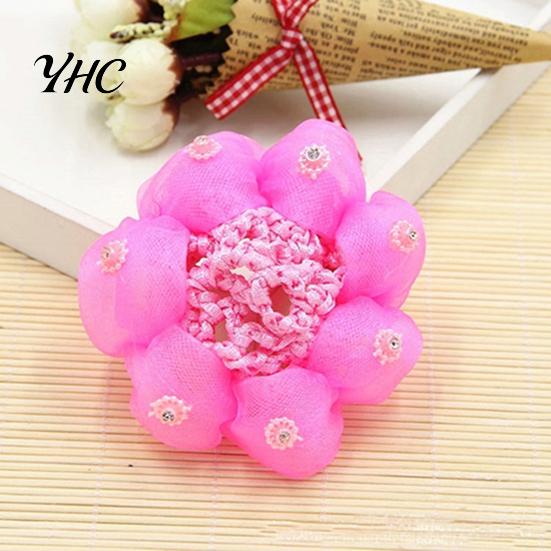 Bun Maker Hair Net High Elasticity Sretchable Involucres Pattern Baby Girl for Ballet Decoration