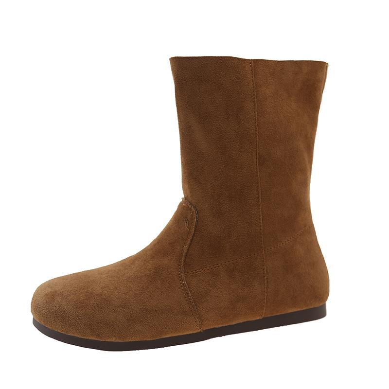 

Модные туфли на плоской подошве, повседневная обувь из замши, женские ботильоны, слипоны, осенняя новая повседневная спортивная обувь 2024 года, модный дизайнерский круглый носок, снег 40 жёлтый