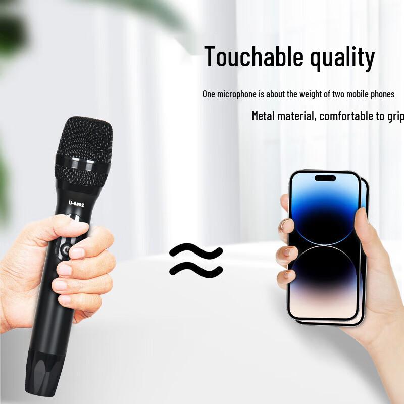 HuiDu Professional Dual Wireless Microphone System (CN Version)