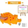 Dog Toys Polka Dot Latex Dog Chew Toys with Oinks Sound Sounding Pigs Dog Toys Durable Self Playing 8 inch (Approx. 20.3 cm)Dog Squeeze Toys, Orange)