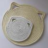 Cartoon Cat Hanging Placemat for Dining Table Decor Plate Dish Mat Coaster Cup Cotton Pot Holders Insulation Pad Kitchen Home
