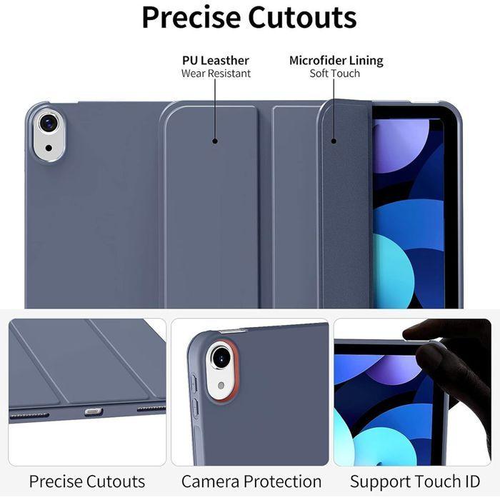 Coque + Verre Trempé - iPad - 11" (A16) - Protection Antichoc - Violet - Support Veille-Réveil