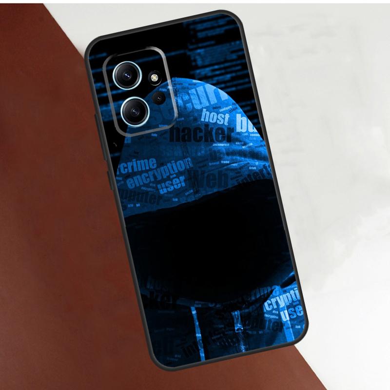 Hacker Binary Matrix Rain Case For Xiaomi Redmi Note 11 10 8 9 12 Pro 9S 10S 11S 12S Redmi 12 9A 9C 10A 10C 12C Cover