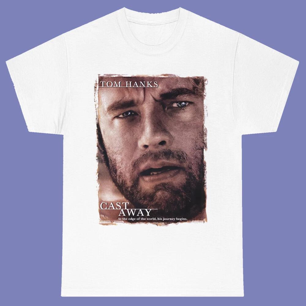 

Cast Away Movie Tom Hanks Men s White Size S-3XL M