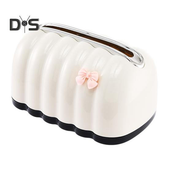 

Декоративная крышка для коробки салфеток с розовым бантом, большая вместимость, автоматическая подъемная пружинная коробка для салфеток, настольный держатель для салфеток бежевый