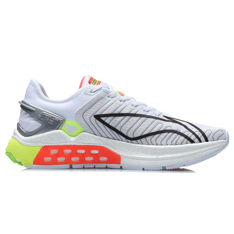 New LINING Furious Rider 5.0 Casual Shoes Unisex Low Top White/Yellow/Orange ARZR001-3
