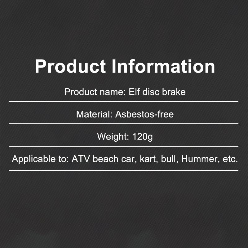 Motorcycle Atv Scooter Brake Pads Set Motorbike Brake System Accessories Pit Dirt Bike Brake Pad