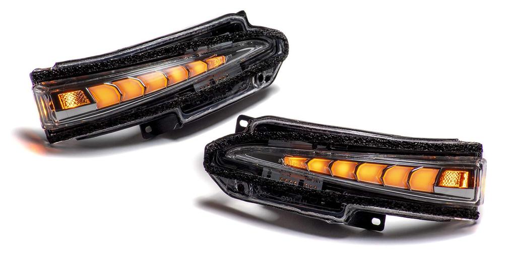 AVEST VerticalArrow Sequential LED Door Mirror Turn Signals for Toyota Harrier 60 Series (White)