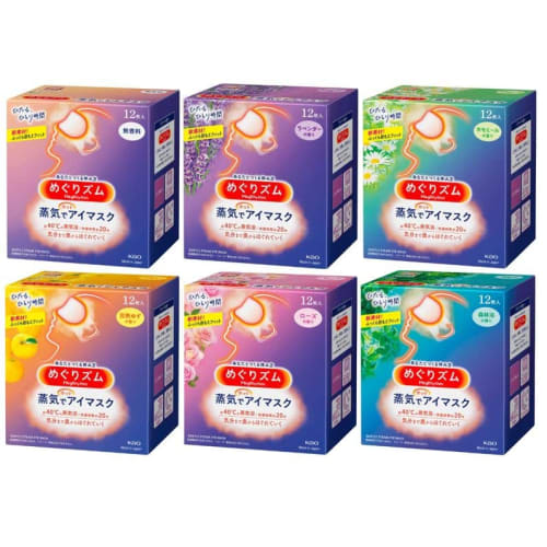 

Попробуйте паровую маску для глаз Kao Megurhythm (6 видов, по 1 каждого)