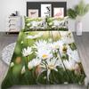 3D Printing Household Bedding Set Chrysanthemum Printing Pillowcase and Quilt Cover 2/3 Pieces of Plant Microfiber Comfortable Household Bedding