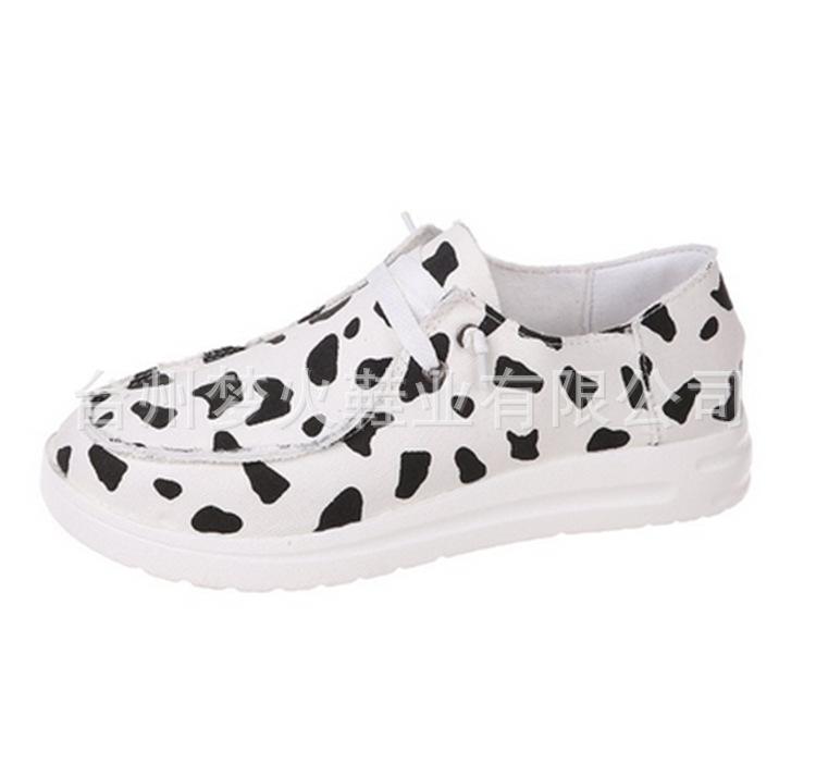 Casual lace-up women's shoes flat single shoes one-pedal lazy shoes