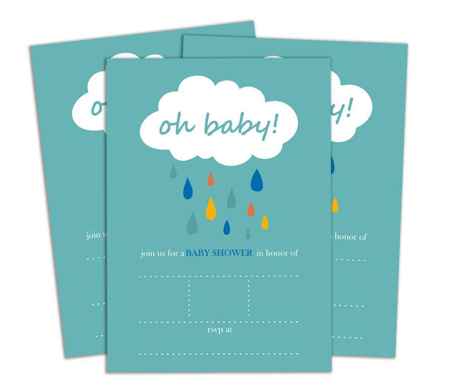 Darling Souvenir Baby Shower Invitation Card 28 Pcs Fill or Write In Blank Invites Printable Party Supplies