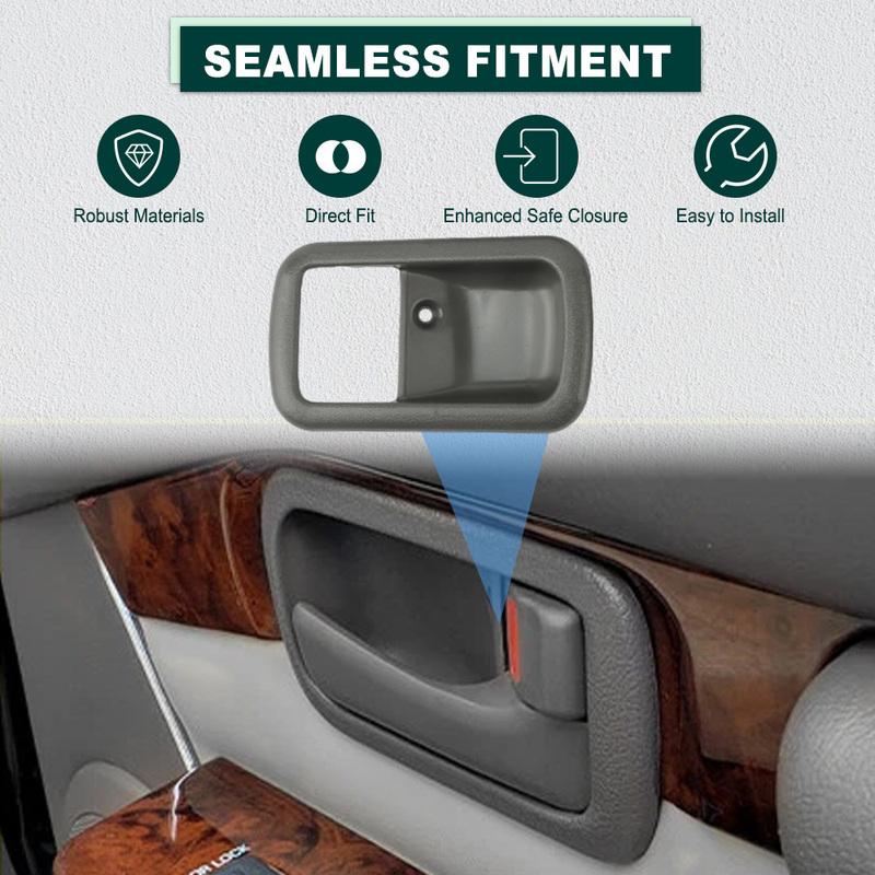 4PCS Car Interior Door Handle Cover Bezel Front Rear Left Right for Toyota Land Cruiser 1993-1997 Lexus LX450 1996-1997