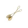Retro European-Style Gold-Plated Zinc Alloy Cake Salad Dessert Baking BBQ Food Tongs Snack Clip Pastry Clamp