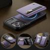2 in 1 Detachable Business Magnetic Wallet Leather Case for iPhone 17 Pro Max 16 Plus 15 14 13 12 11 Drop Protection Stand Cover
