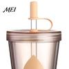 Lightweight Portable Water Bottle Drinking Straw Cup, Leak-proof PC Bottle, Durable Leak Proof for Students Anti-fall And Office Use Plastic Cup
