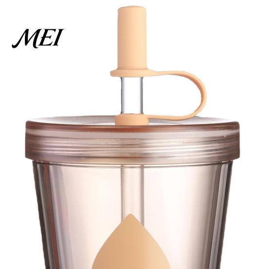 Lightweight Portable Water Bottle Drinking Straw Cup, Leak-proof PC Bottle, Durable Leak Proof for Students Anti-fall And Office Use Plastic Cup
