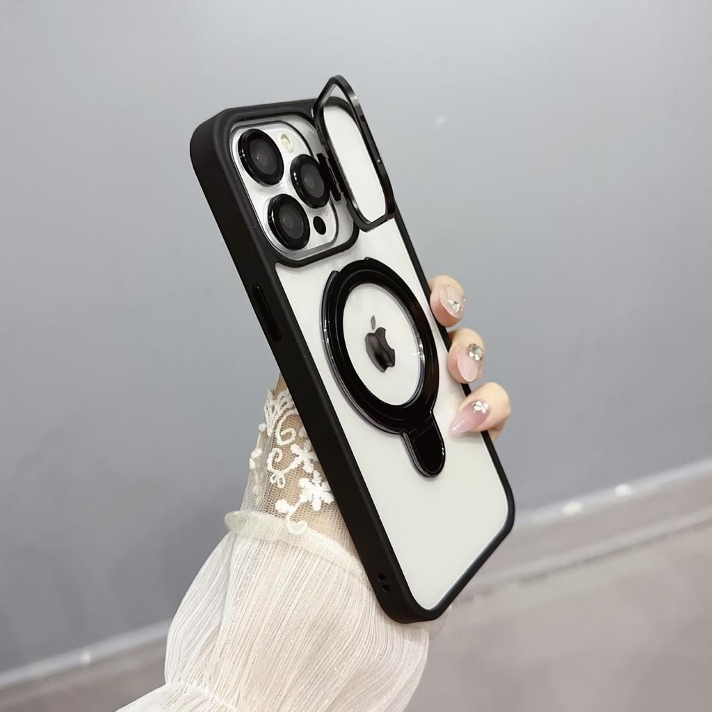 Suitable for IPhone16Promax Dual Stand Strong Magnetic Phone Case, Apple 15 Anti-drop Protective Case 14