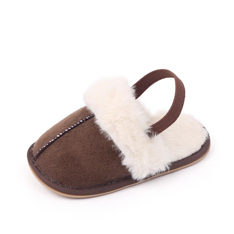 Winter and Autumn Baby Girl Boy Cotton Mop TPR Sole Anti Slip Solid Three Colors Warm Newborn Toddler Shoes First Walkers BC2345
