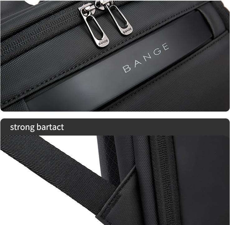 BANGE Nový pánský módní batoh Multifunkční 15,6palcový batoh na notebook Venkovní cestovní taška Batoh