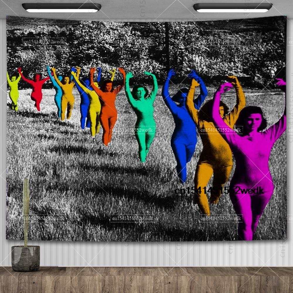 TV Girl Albums Who Really Cares Wall Poster Tapestry Psychedelic Couple Lover Art Tapestry Aesthetic Bedroom Decoration Painting