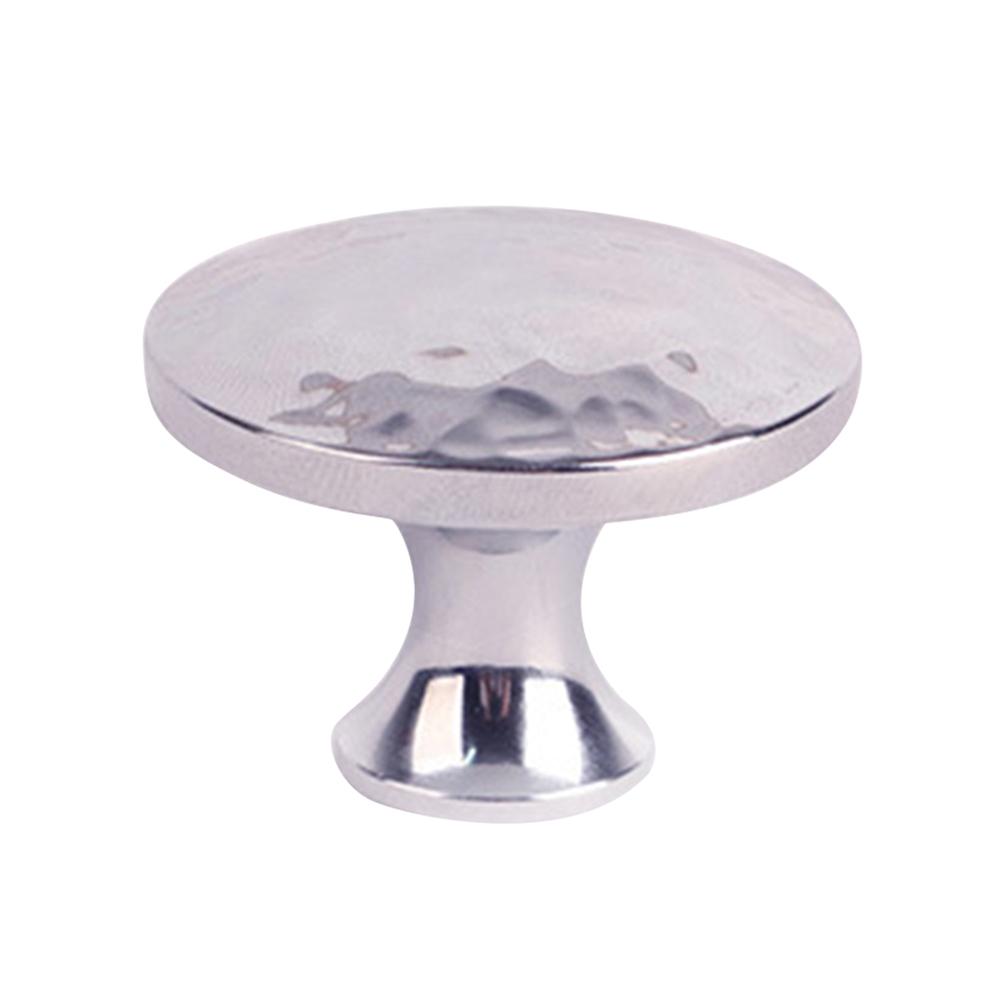 Brass French Cabinet Pull 6201 Hammered Design Wardrobe Handle Drawer Knob Single Hole, 35x25mm B