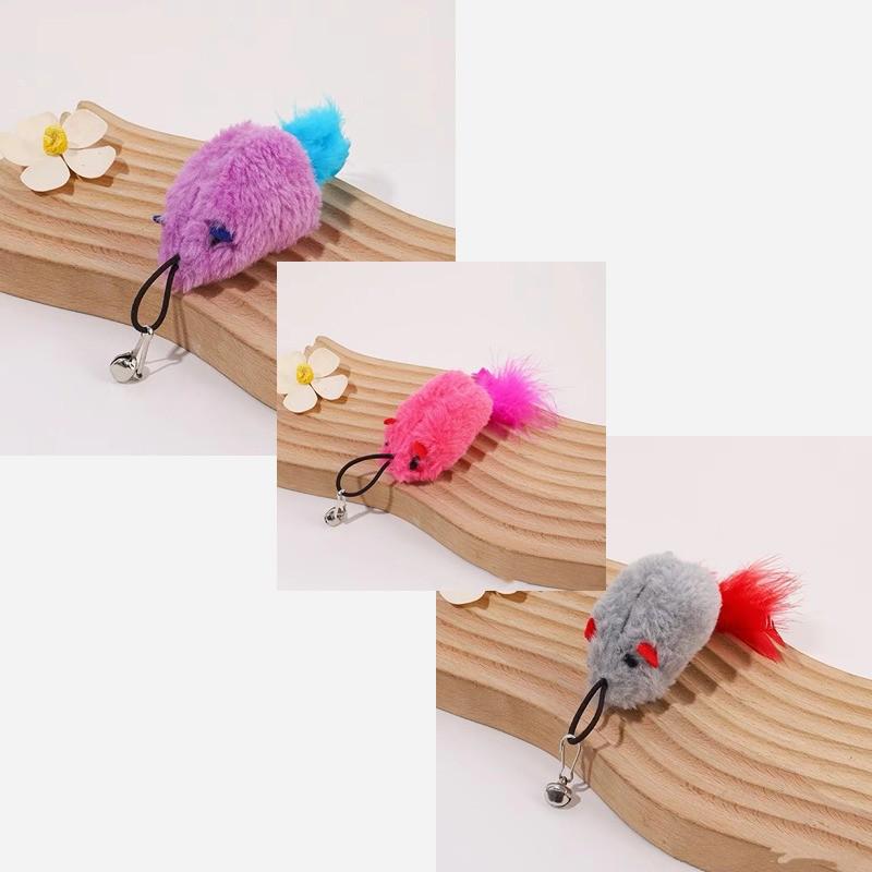 Intelligent Ljus & Ljud Plysch Musleksak för Katter