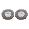 1pcs 125mm 16mm Hole Crimped Stainless Steel Wire Wheel Wires Brushes Bench Grinder Abrasive Tool For Metal Deburring