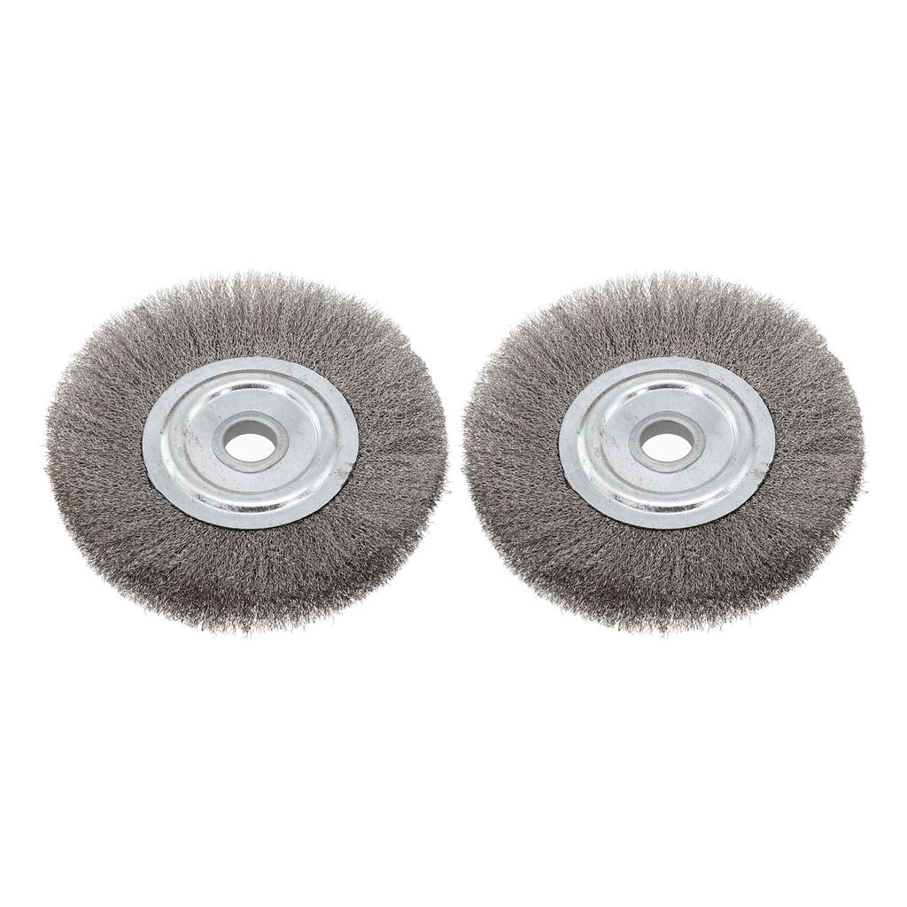 1pcs 125mm 16mm Hole Crimped Stainless Steel Wire Wheel Wires Brushes Bench Grinder Abrasive Tool For Metal Deburring