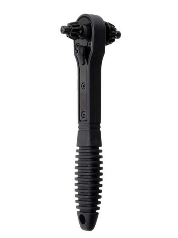 Dual Function Ratchet Drill Chuck Key and Wrench