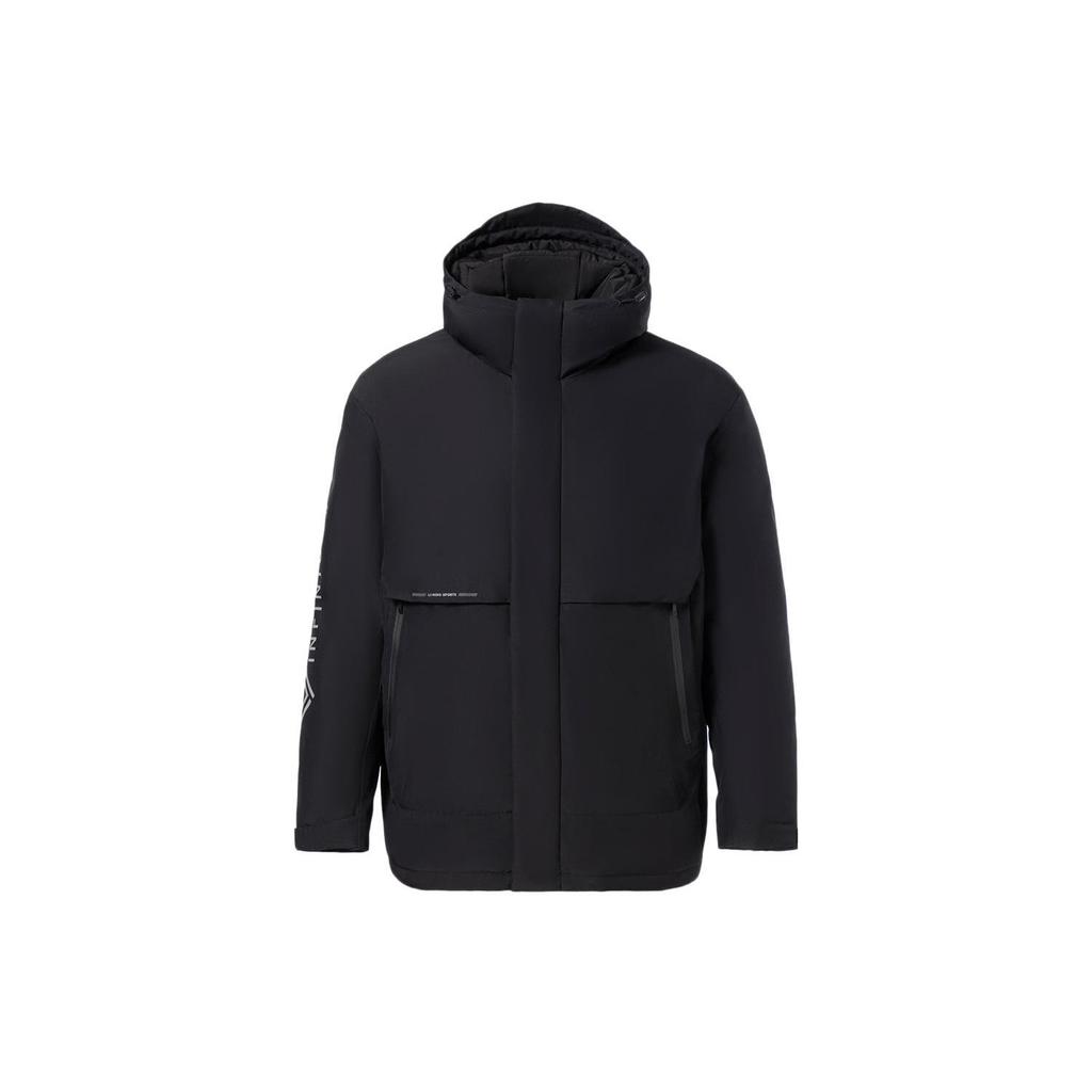 Li Ning Sports Trendy Collection Down Jacket Men's Black AYMR143-1