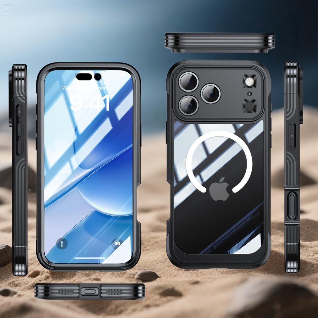 Durable, Non-slip, Drop-resistant Wireless Magnetic Charging Phone Case Suitable for IPhone 17 Pro Max / 17 Air / 17 Pro / 17