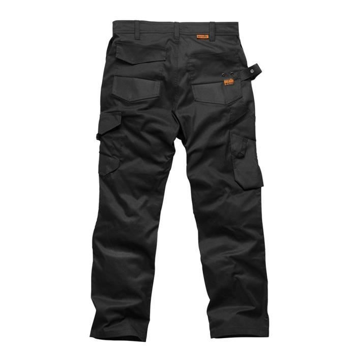 Pantalon de travail - Scruffs - Trade Flex - Noir - Confortable - Durable - Homme