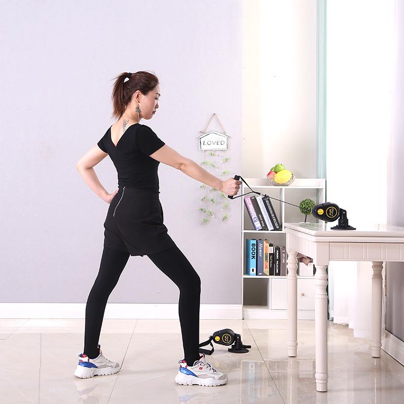 Home Fitness Suction Cup Rope Pull Trainer